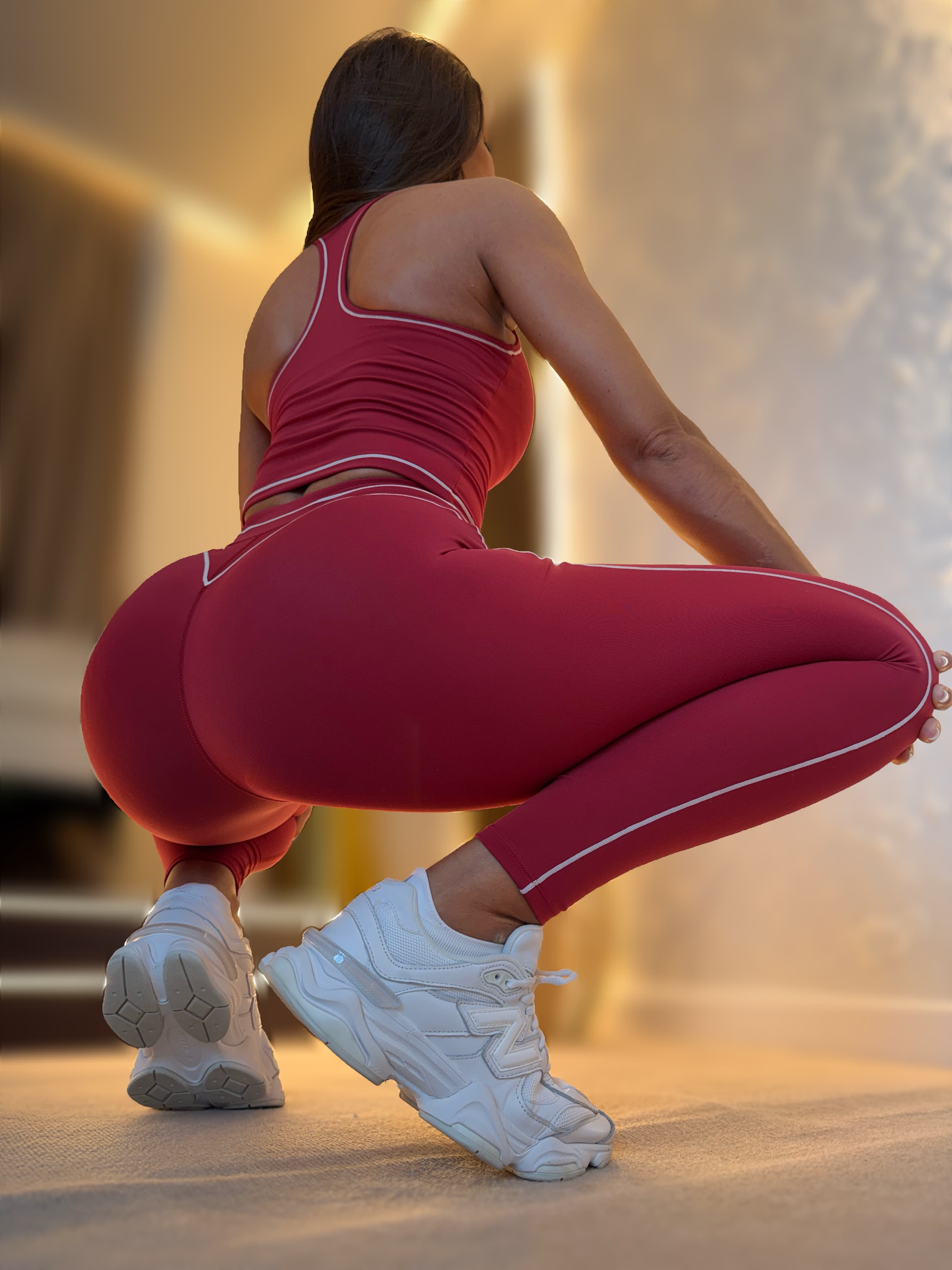ANDREEA Burgundy Set