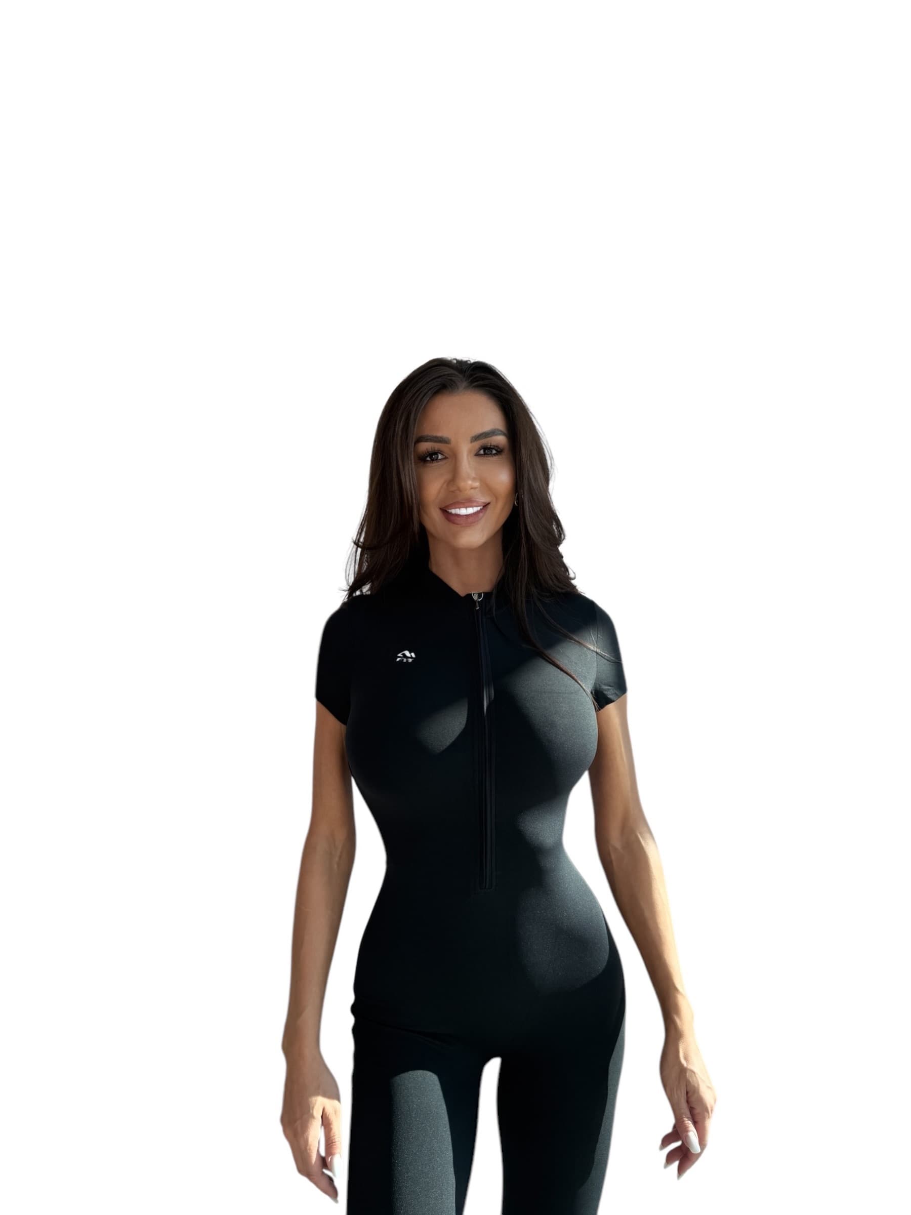 Kim Short Jumpsuit Black